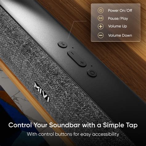 Buy Mivi Fort S48 With Subwoofer, 48W, BT V5.3 48 W Bluetooth Soundbar ...