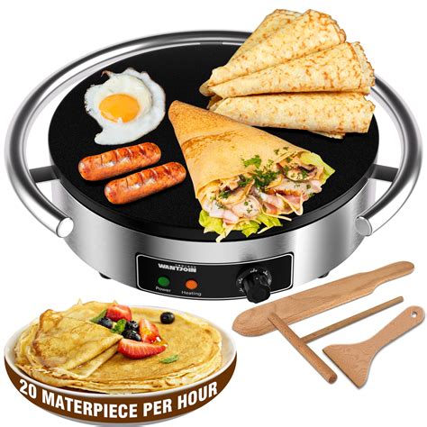 Snapklik.com : Commercial Electric Crepe Maker 16 Inch 110V Non-Stick ...