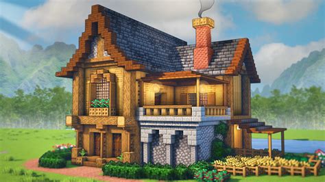 Image result for Minecraft Medieval Farm House Tutorial