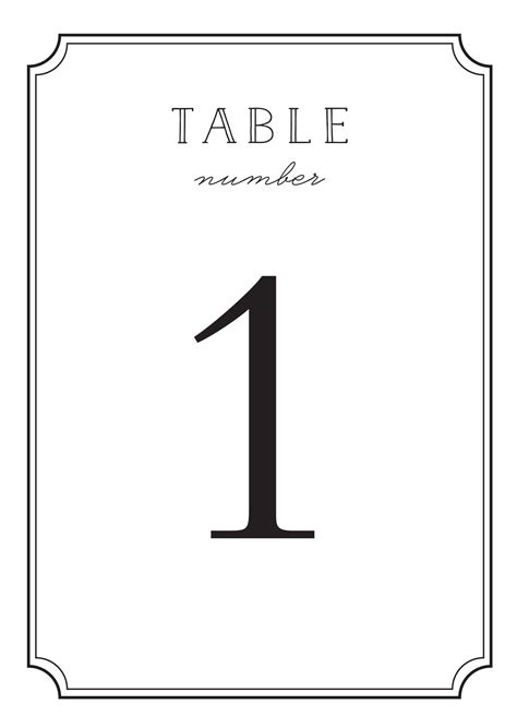 Image result for Table Number Format