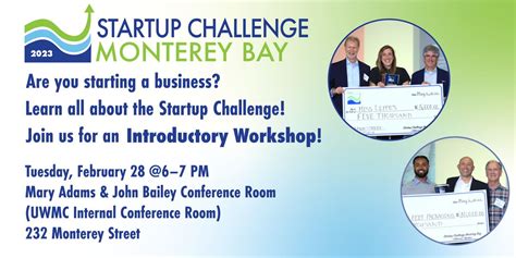 Introduction to Startup Challenge Monterey Bay Workshop - February 28 ...