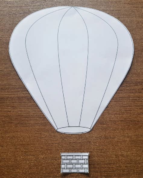 Hot Air Balloon Basket Template Printable - Printable Templates