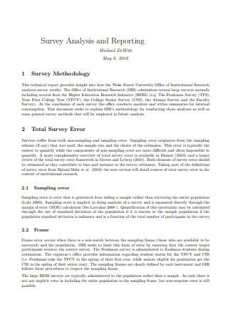 Survey Analysis Example 的图像结果