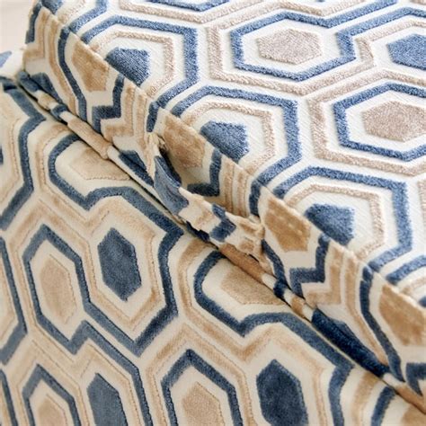 Buy Glaxia Fabric Ottoman with Storage - Beige from Home Centre at just ...