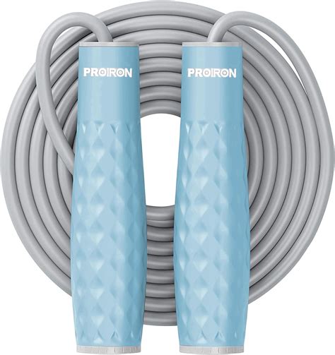 Buy PROIRON Weighted Skipping Rope(BLUE) 1LB, Weighted Jump Rope Extra ...