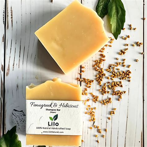 Fenugreek & Hibiscus Shampoo Bar | For Dry, Dull and Damaged Hairs ...