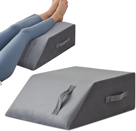 Amazon.com: MEGCXIT Leg Pillow Elevation Blood Circulation, Leg Wedge for Elevation for Swelling ...