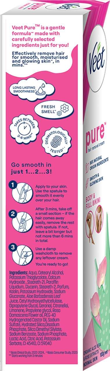 Veet Pure Hair Removal - Normal Skin Cream 100g,Set Of 3 Cream - Price ...
