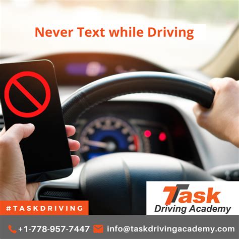 5 Crucial Reasons to Never Text While Driving: Essential Tips for Safe Driving – TASK Driving ...