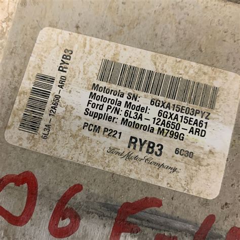 Image result for Ford Powertrain Control Module Rl3a 12A650 SA