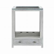 base per piano cottura mobile basso da cucina grigio in acacia per forno l 70 cm base per piano cottura mobile basso da cucina grigio in acacia per forno l 70 cm