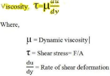 Newtons law of viscosity states thata)the shear stress applied to the ...