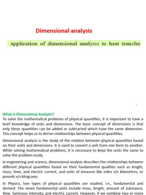 Image result for Dimensional Analysis Explained