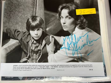 KATHLEEN QUINLAN, Twilight Zone - The Movie, autograph – Williamsburg ...