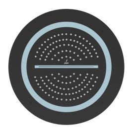 Jaquar Duoflo Shower Rain & Waterfall 450 mm Round Black Matt OHS-BLM ...