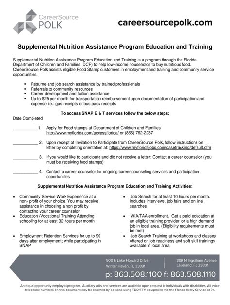 Fillable Online SNAP E T Fact Sheetdoc Fax Email Print - pdfFiller