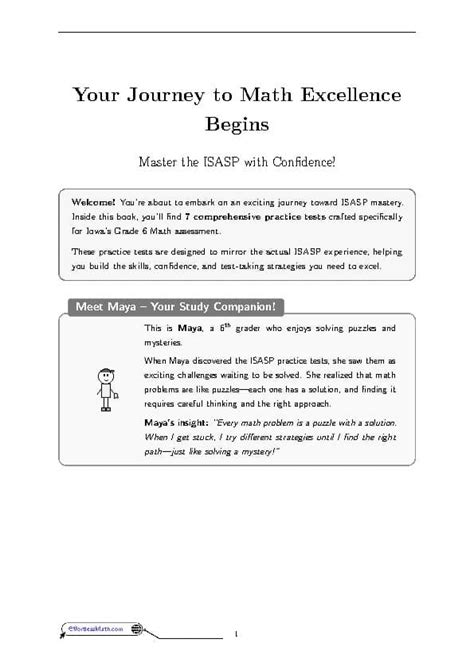 7 Full-Length Iowa ISASP Grade 6 Math Practice Tests | TPT