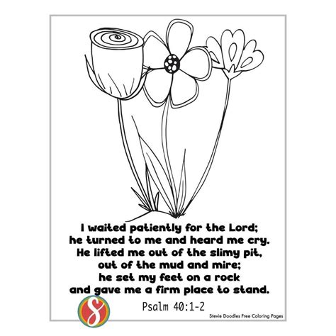 Psalm 40 Coloring Pages [2025]