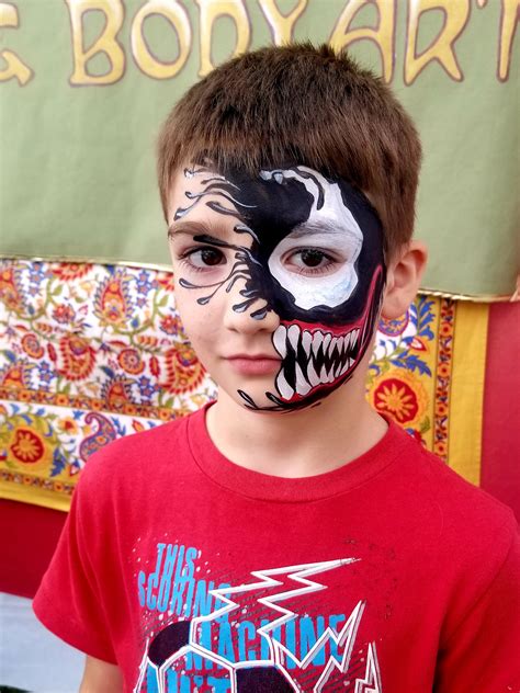 Easy Venom Face Paint