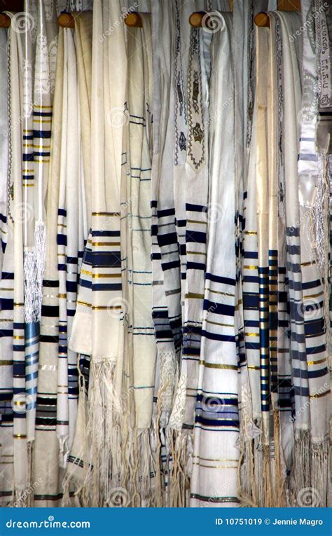 Jewish Prayer Shawls or Tallit Stock Image - Image of shawl, tassels ...