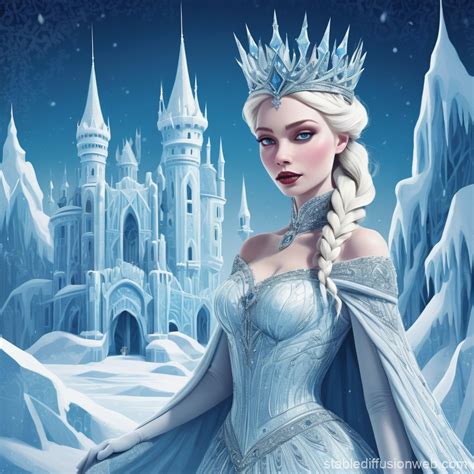 illustration for a book about the snow queen Prompts | Stable Diffusion ...