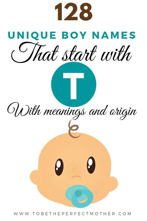 Unique and Meaningful Baby Boy Names Starting with T