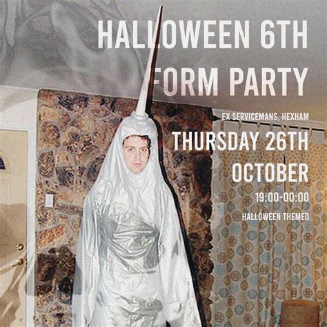 Halloween Sixth Form Party, Hexham And District Ex Service Club, 26 ...