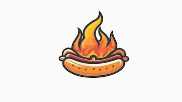 Hotdog logo vector illustration template in vibrant colors | Premium AI ...