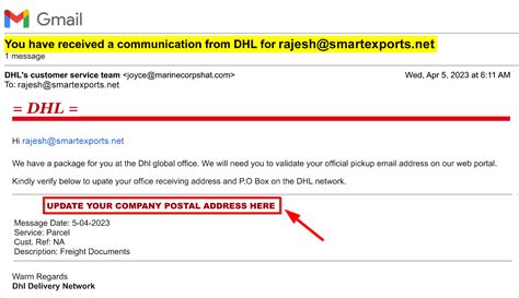 Phishing attack: Beware of fake DHL Express emails
