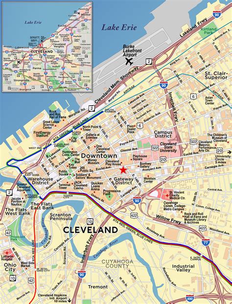 Map Of Downtown Cleveland Restaurants