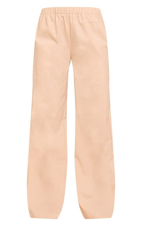 Sand Wide Leg Drawstring Pants | Co-ords | PrettyLittleThing USA