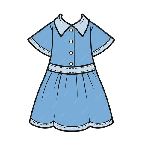 Premium Vector | Denim dress shirt color variation for coloring page ...