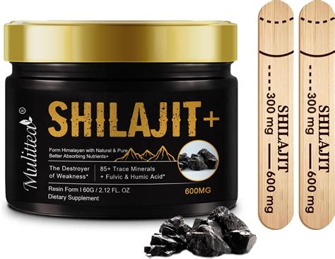 Amazon.com: BIYODE Shilajit Pure Himalayan Organic Shilajit Resin - 600mg Gold Grade Shilajit ...