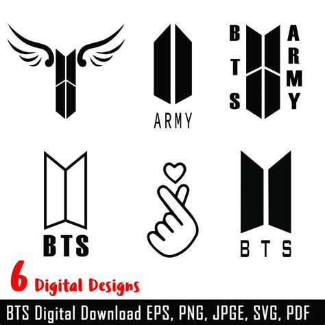 BTS SVG Bundle Pack Bts Logo Svg Bts SVG Bts cricut - Etsy Italia