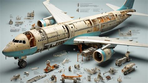 Image result for Airplane Exploded-View