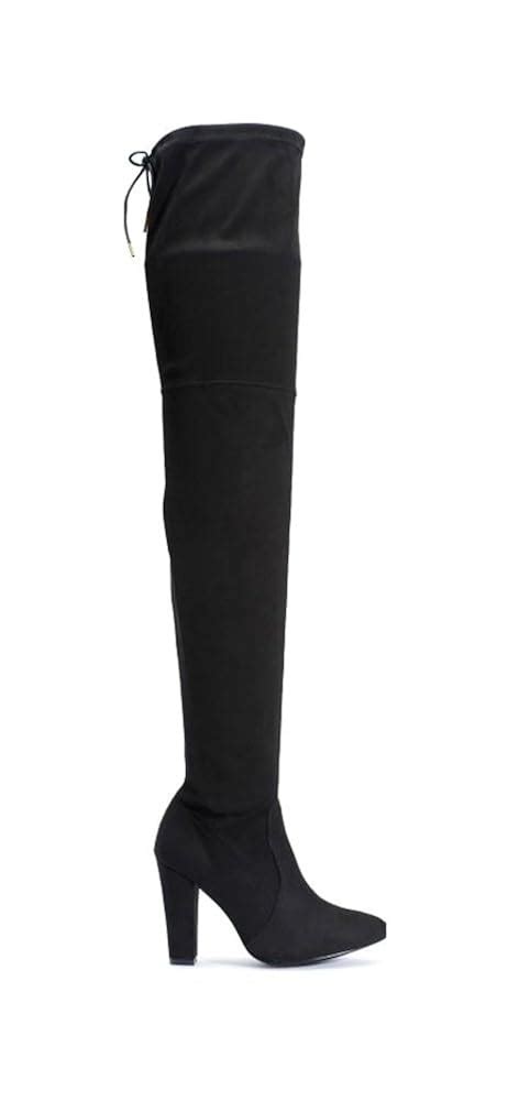 Buy TRUFFLE COLLECTION Women's Black Synthetic Wellington Boots at ...