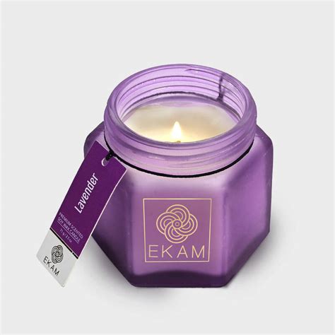Lavender Hexa Jar Scented Candle – EKAM
