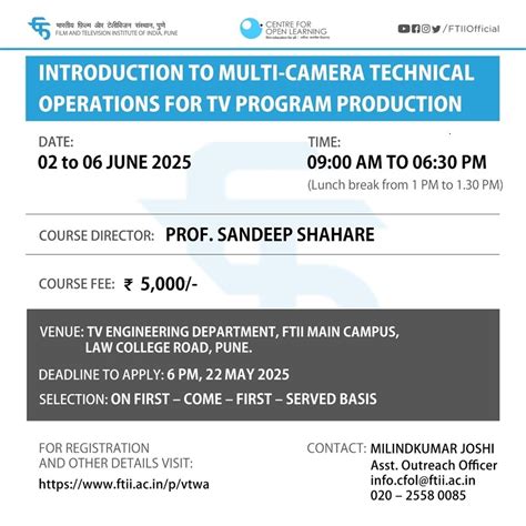 Offline Courses | FTII