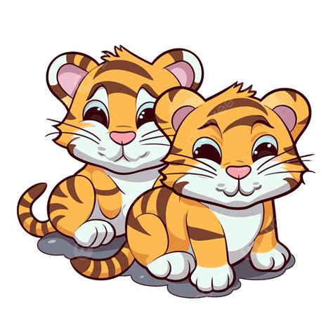Two Tigers Clipart PNG, Vector, PSD, and Clipart With Transparent ...