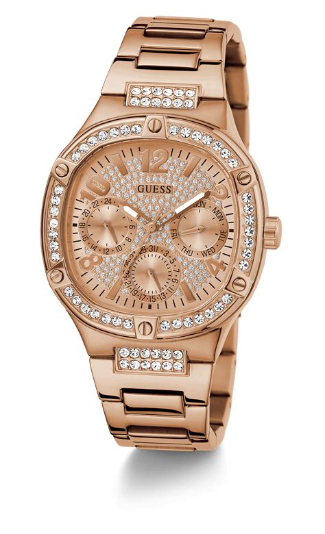 Guess Duchess Rose gold Square Dial Multi-function Women Watch ...