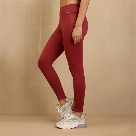 Comfort Leggings with Pockets!-NYAT401-Red – Nykd by Nykaa