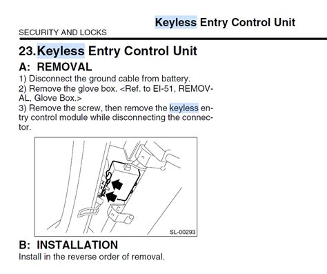 2005 Subaru Outback 2.5 Key Fob Programming 的图像结果