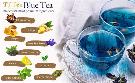 TTTea Blue Tea - 20 Tea Bags - Blue Is The Blend Of Powerful Herbs Like ...