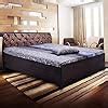 Fine living Queen Size Metal Bed With Hydraulic Storage (Glossy Finish ...