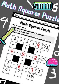 Image result for Math Square Puzzle