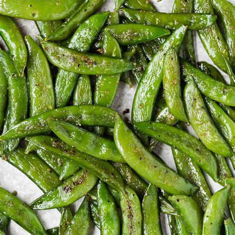 Roasted Sugar Snap Peas (so irresistible!) | Recipe Cart | Recipe Cart