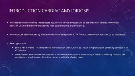 CARDIAC AMYLOIDOSIS with bone PYP Scintigraphic | PPTX