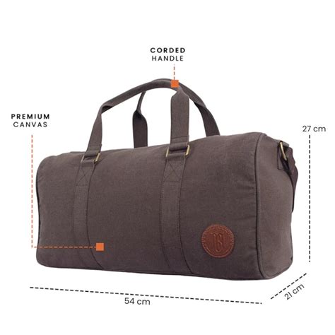 Ayn Duffle Bag For Men & Women 30L - Chocolate