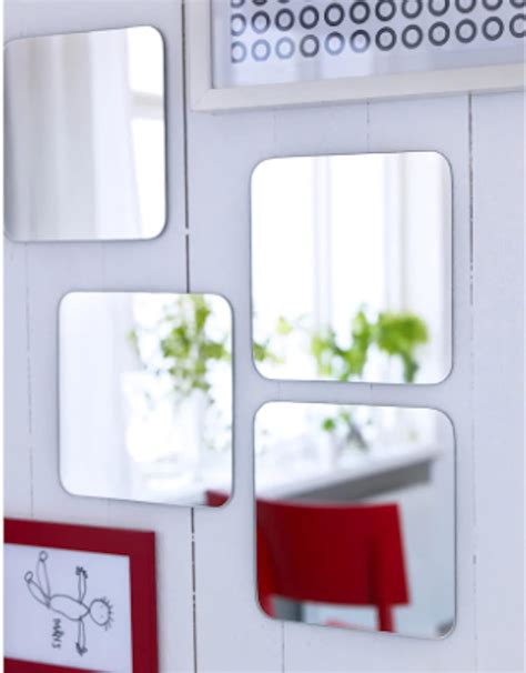 Buy Ikea No Screw Needed 2 Side Tape Mirror 20x20 cm (7 7/8x 7 7/8 Inch ...