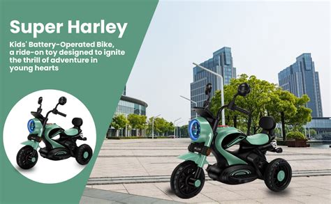 Buy Jammbo Super Harley Kids' Battery-Operated Bike - Forward/Backward ...
